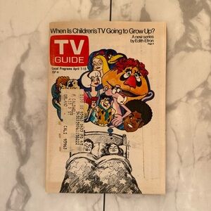 TV GUIDE 1972 April Is Children TV Going To Grow Up